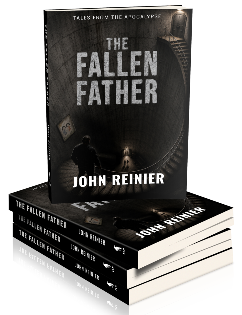 the fallen father 3d stack of books